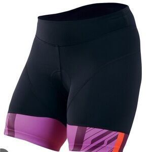 Pearl Izumi Black and Purple Bike Shorts